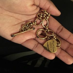 Gold juicy couture charm bracelet