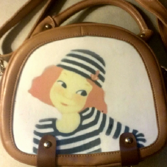 Adorable French portrait hand/shoulder bag - Picture 1 of 4