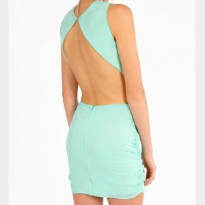 Mint green Tobi open back dress