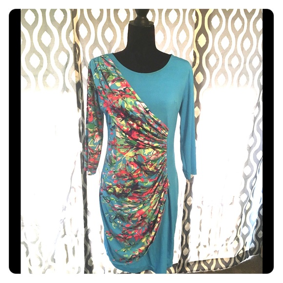 Blue multicolored Tiana B Dress