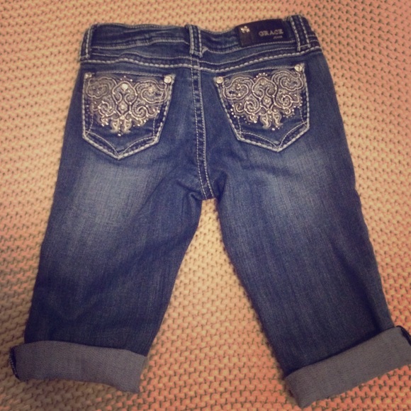 Grace in L.A. Girls' Denim Bermudas