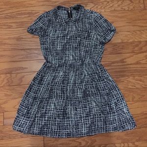 Patterned Collar Dress