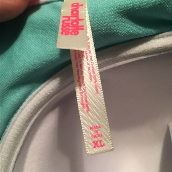 Strapless teal bikini - Picture 2 of 3