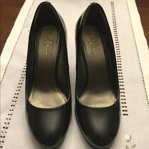 Cole Haan wedges patent black size 6.5