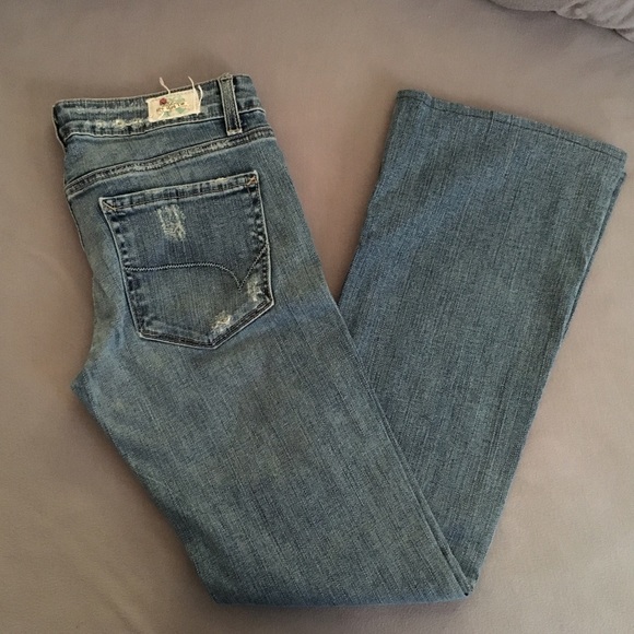 Authentic Hard Tail distressed jeans