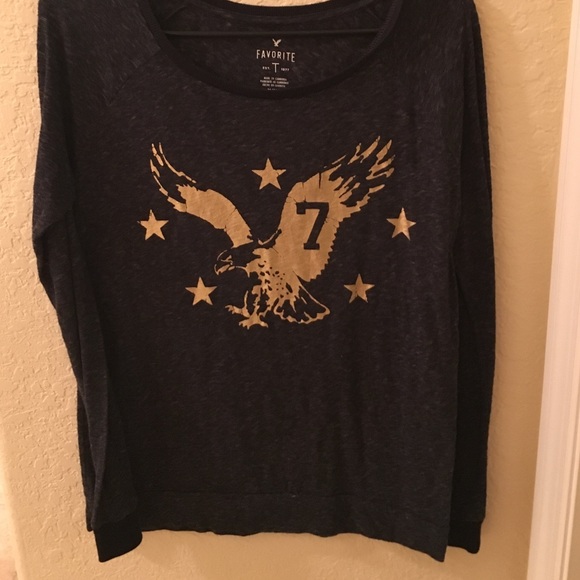 American eagle long sleeve gray