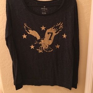 American eagle long sleeve gray