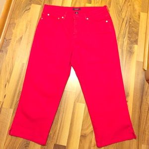 Chaps capris. Rich red color. Like new.