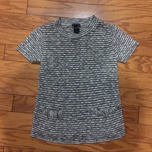 Monochrome Short Sleeve Sweater