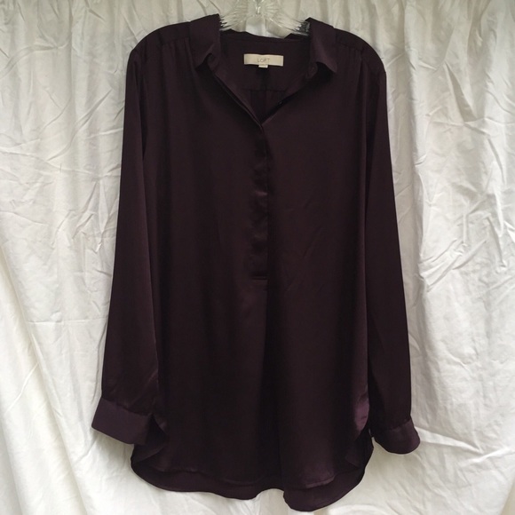 Loft Deep Plum Tunic