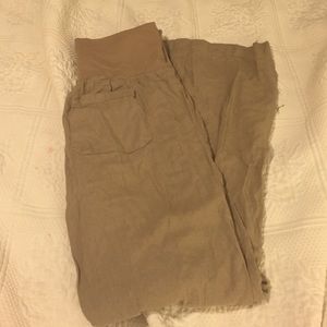 Old Navy elastic waist linen pants