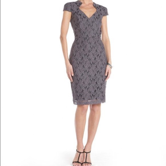 Single Charcoal "Tachina" Lace Dress