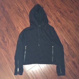 The Kooples Sport Cropped Sweatshirt