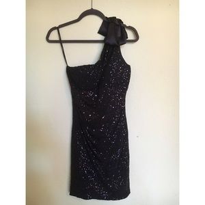 Sparkly one shoulder dress