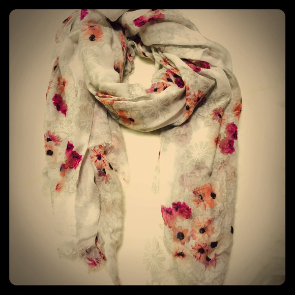 Ann Taylor floral scarf