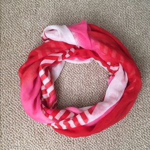 Multi colored pink scarf