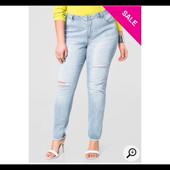 SOLD in Bundle Ashley Stewart Slit Detail Jeans