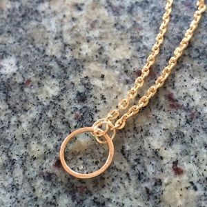 🎉 HP 🎉 Gold Simple Circle Necklace