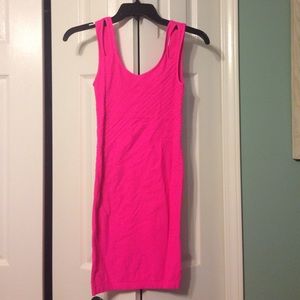 Bright pink dress