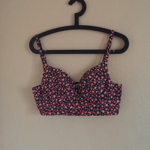Flower print bralette