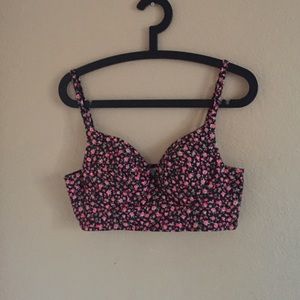 Flower print bralette