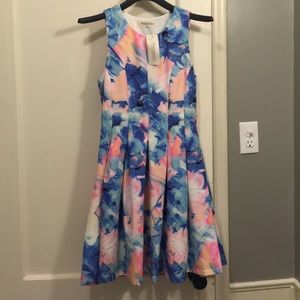 Floral water color dress