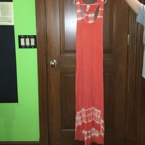 Tie dye maxi dress