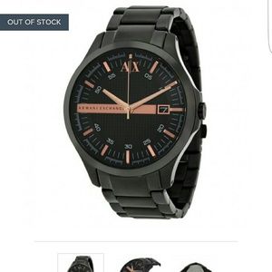 ARMANI EXCHANGE
Black Dial Black Ion-plated Men's