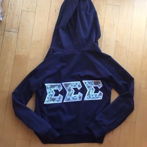 Sigma sigma sigma sorority American apparel zip up