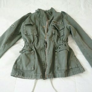Cute Studded Army Jacket
