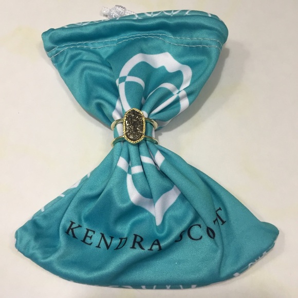 Kendra Scott Elyse Gold/Platinum Druzy - Picture 1 of 3