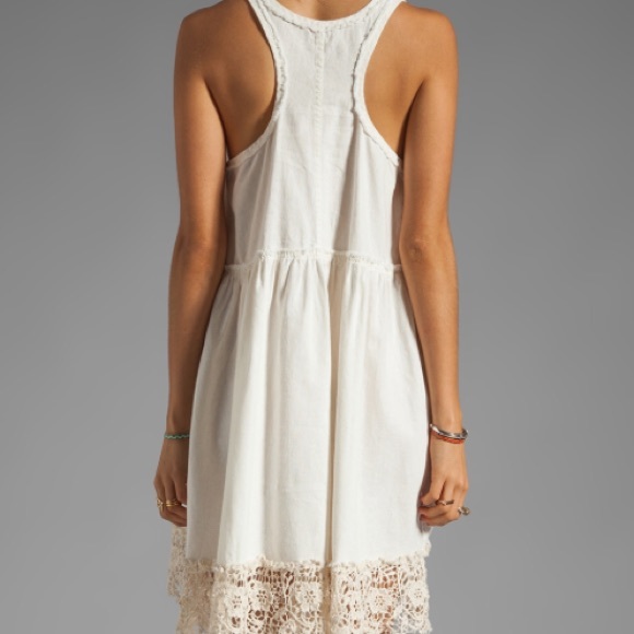 Free People Dresses Free People Linen Baby Doll Dress In Ivory Poshmark