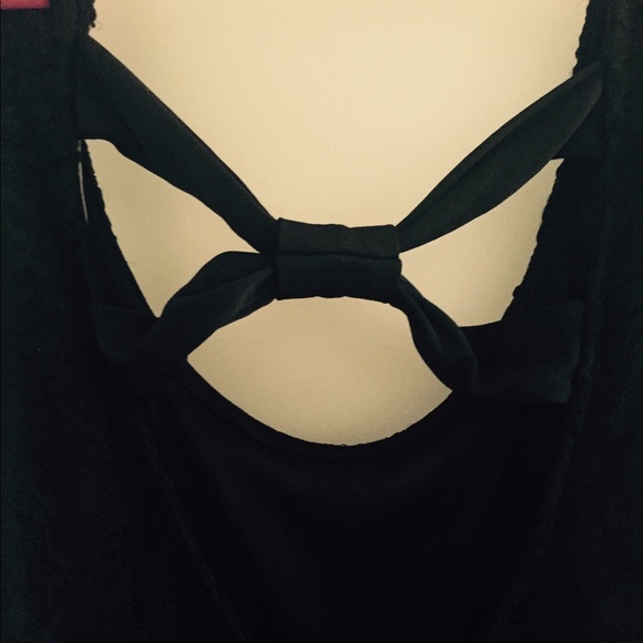 SOLD Black lace midi dress - Picture 4 of 4