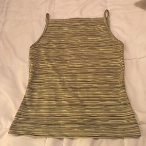 Cute gold fleck striped tank.