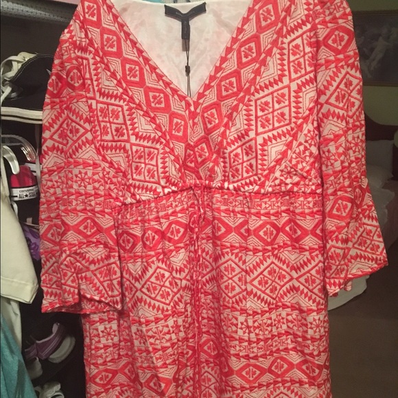 BCBG Red and White "Jacky" Dress