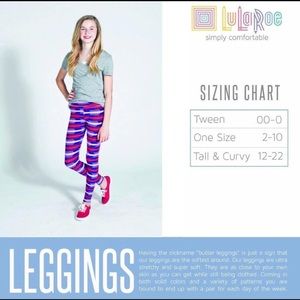 tween lularoe sizing