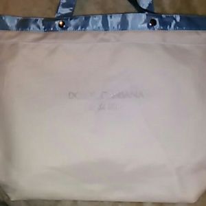 DOLCE & GABBANA light blue large tote