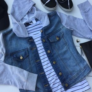 Hooded Denim Jacket