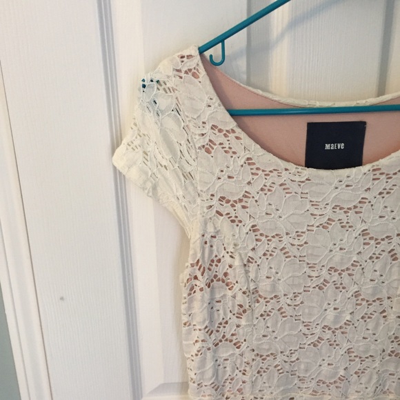 SOLD • Anthropologie White Lace Maeve Dress - Picture 2 of 3