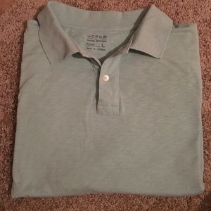 JCrew L short sleeve polo, light green