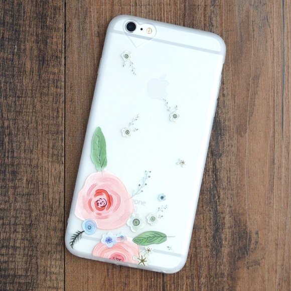 iPhone 6 & 6 plus case - light floral print - Picture 1 of 4