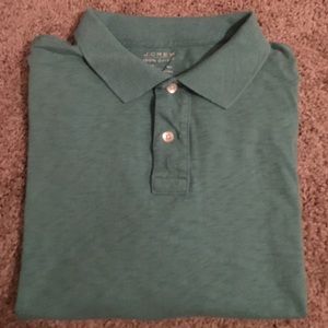 JCrew L short sleeve polo, green