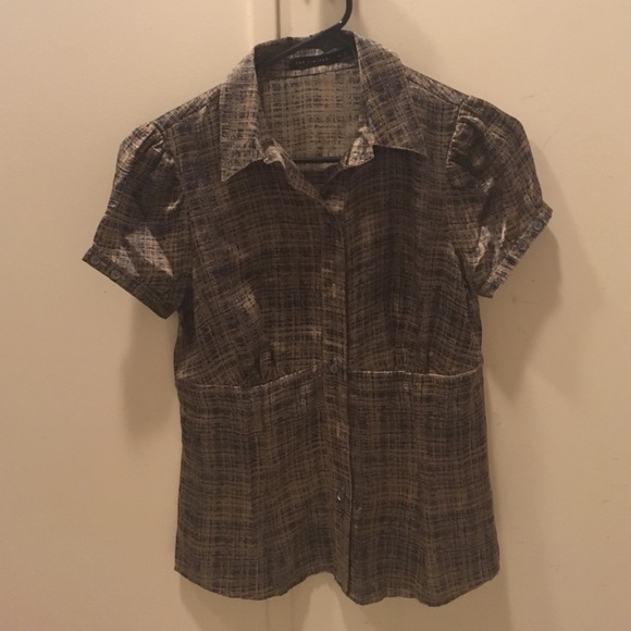 Shiny 100% silk blouse