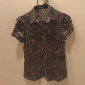 Shiny 100% silk blouse