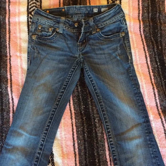 Size 24 Boot Cut Miss Me Jeans - Picture 2 of 4