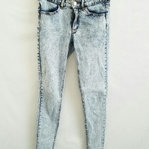 Acid washed pants