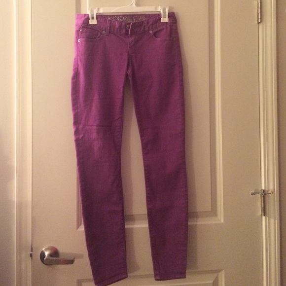Express Purple Jean leggings