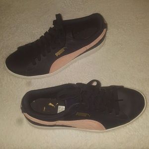 Puma Leather with Pink side suede
