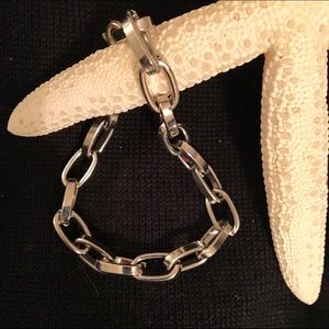 NWT Handmade SV (silver plate) link bracelet