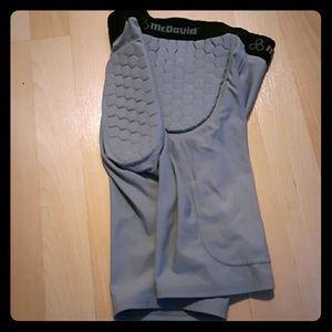 McDavid youth football shorts with pads